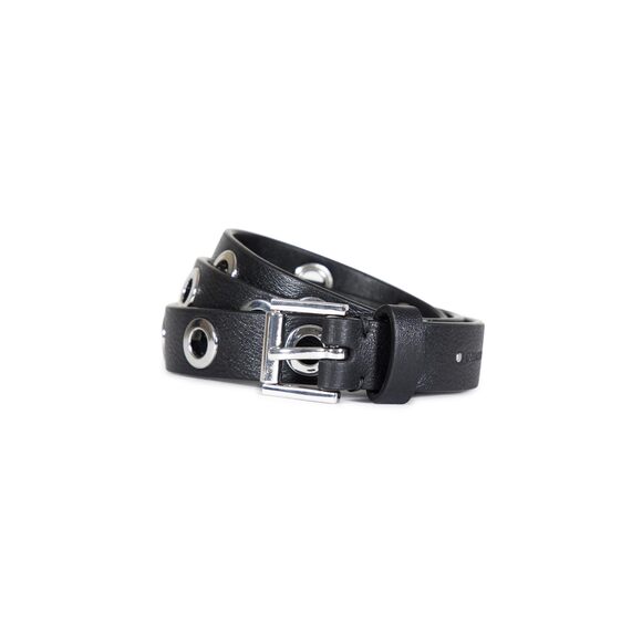 9722 Women's 1 Inch Eyelet Leather Belt Fully Adjustable With Roller Buckle